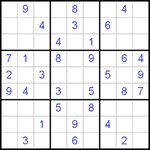 Судоку 9х9 #276 очень трудный