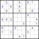 Судоку 9х9 #278 очень трудный