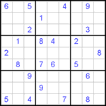 Судоку 9х9 #279 очень трудный