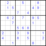 Судоку 9х9 #281 очень трудный