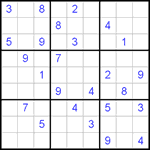 Судоку 9х9 #289 очень трудный