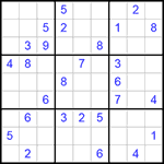 Судоку 9х9 #290 очень трудный