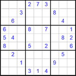 Судоку 9х9 #292 очень трудный