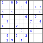 Судоку 9х9 #293 очень трудный