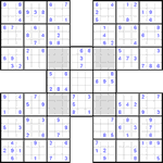 Самурай судоку #26 средний