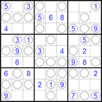 Судоку “Чет-нечет” 9х9 #33 легкий