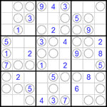 Судоку “Чет-нечет” 9х9 #34 легкий