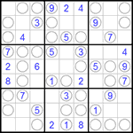 Судоку “Чет-нечет” 9х9 #35 легкий