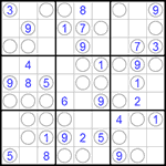 Судоку “Чет-нечет” 9х9 #37 легкий