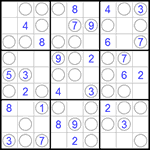 Судоку “Чет-нечет” 9х9 #38 легкий