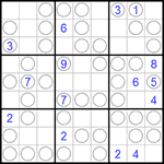 Судоку “Чет-нечет” 9х9 #34 трудный