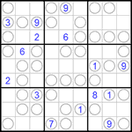 Судоку “Чет-нечет” 9х9 #21 очень трудный