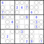 Судоку “Чет-нечет” 9х9 #26 очень трудный