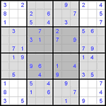 Судоку-бабочка #11 легкий