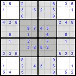 Судоку-бабочка #14 легкий