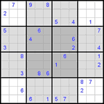 Судоку-бабочка #6 трудный