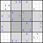 Судоку-бабочка #8 трудный