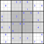 Судоку-бабочка #9 очень трудный