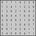 Хитори 8х8 #9 очень трудный