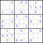 Судоку 9х9 #332 легкий