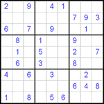 Судоку 9х9 #335 легкий