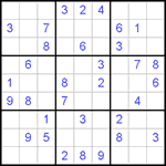 Судоку 9х9 #339 легкий