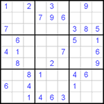 Судоку 9х9 #307 средний