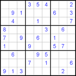 Судоку 9х9 #310 средний