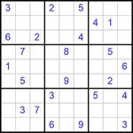 Судоку 9х9 #296 очень трудный