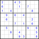 Судоку 9х9 #298 очень трудный