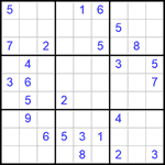 Судоку 9х9 #299 очень трудный