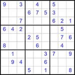Судоку 9х9 #379 легкий