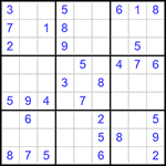 Судоку 9х9 #383 легкий