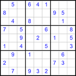 Судоку 9х9 #385 легкий
