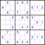 Судоку 9х9 #387 легкий