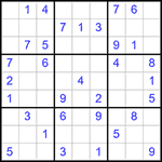 Судоку 9х9 #388 легкий