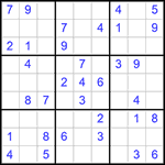 Судоку 9х9 #331 средний