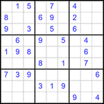 Судоку 9х9 #334 средний