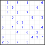 Судоку 9х9 #336 средний