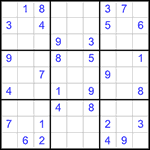 Судоку 9х9 #354 средний