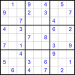 Судоку 9х9 #355 средний