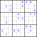 Судоку 9х9 #318 трудный