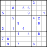 Судоку 9х9 #321 трудный