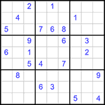 Судоку 9х9 #326 трудный