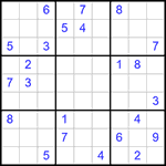 Судоку 9х9 #327 трудный