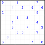 Судоку 9х9 #328 трудный