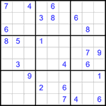 Судоку 9х9 #333 трудный