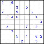 Судоку 9х9 #336 трудный