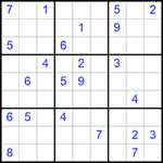 Судоку 9х9 #359 трудный