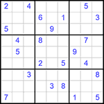 Судоку 9х9 #360 трудный